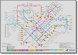 systemmap_SGTrains_2019b Singapore map Singapore MRT & LRT train / rail map