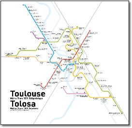 Toulouse map Rafaël Charpentier