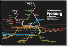  Tram map Freiburg im Breisgau Chris Smere