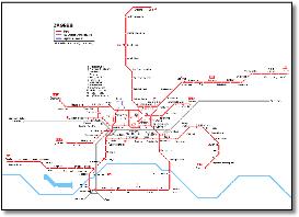 Zagreb rail map