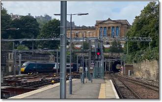 Edinburgh Waverley overhead line electrification OLE