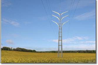 Flower Tower electricity pylon concept