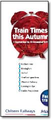 Chiltern timetable cover map