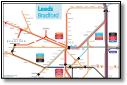 Leeds train / rail network map