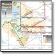 Merseyrail train / rail network map
