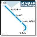 St Ives Bay Line Ranger map