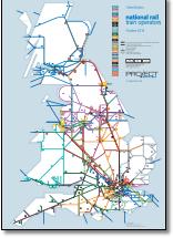 Great Britain train rail franchise map TOCs