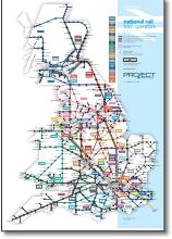 Grreat Britain passenger rail franchise map