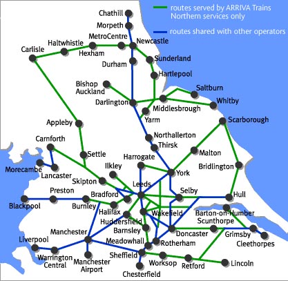 Northern Trains rail maps
