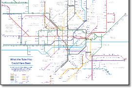 London Underground tube map  another dimension 1946 Alastair Carr