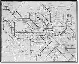 Beck tube & rail map 1938