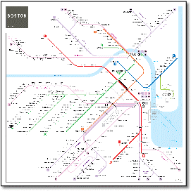 Boston metro map