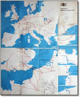 BR International Passenger Map 1975