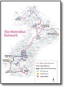 Bristol metro bus network map