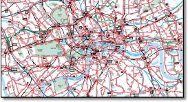 Bus map Central London