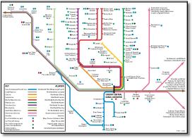 Valley Lines train / rail network map