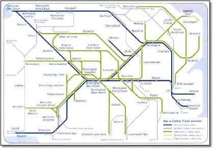 Central trains rail map 