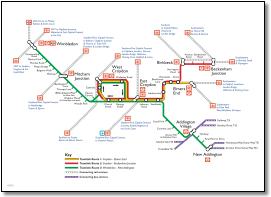 Croydon Tramlink tram map