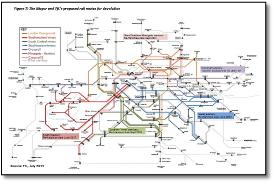 London & South East connections train rail map