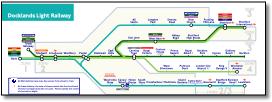 DLR Docklands rail train map