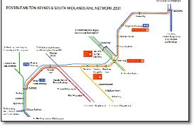 East West train rail link map