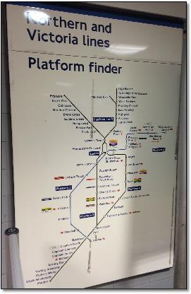 Euston Northern & Victoria lines map