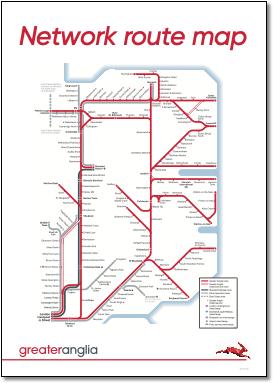GA Network Route Map Poster May 2023