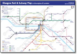 Glasgow Tube Map Abraham Dein