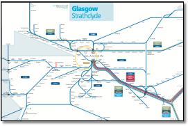 Edinburgh Fife railway train Scotland train / rail network map