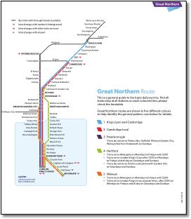 Great Northern 2014 train rail map