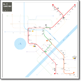 Hangzhou metro subway map