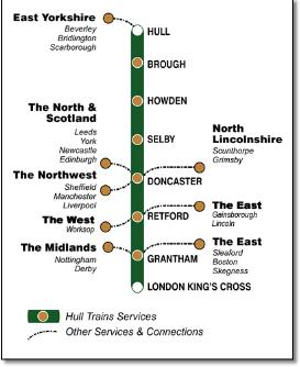 Hull trains rail map