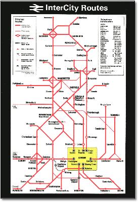 InterCity map 1985