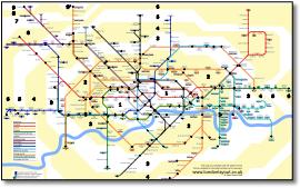 London Underground tube map  