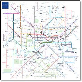 London tube train rail map Jug Cerovic