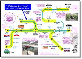 North West London tram map