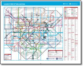 London tube train rail map