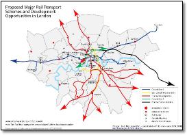 London opportunities train rail map