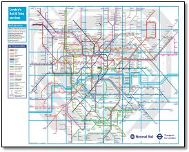 London train / rail / underground network map