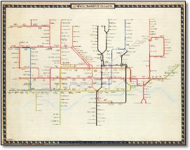 London Underground map 1941