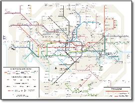 London tube map with zones Max Roberts Jan 2025