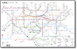 London tube train rail map Luke Carvill