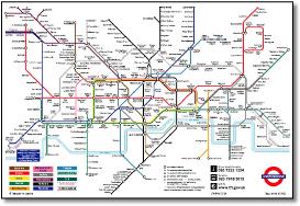 London Underground tube map  2004