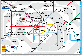 London Underground tube anagram map