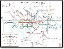 London tube map Max Roberts Jan 2025 no zones
