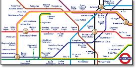 London Underground tube map 