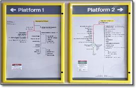 Merseytravel Newton-le-Willows platform maps