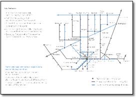 Capital Connect Metro train rail network map