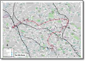 Birmingham Metro tram map