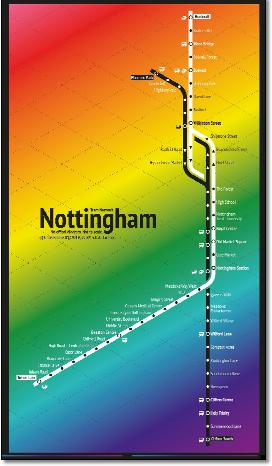 NET Nottingham Express Transit light rail tram map NET Chris Smere